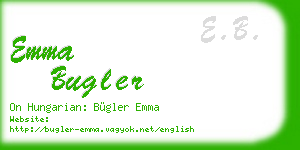 emma bugler business card