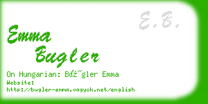 emma bugler business card